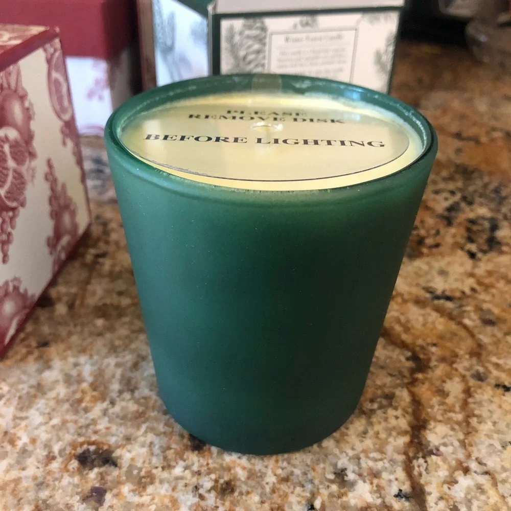 Williams Sonoma pair of Winter scent candles